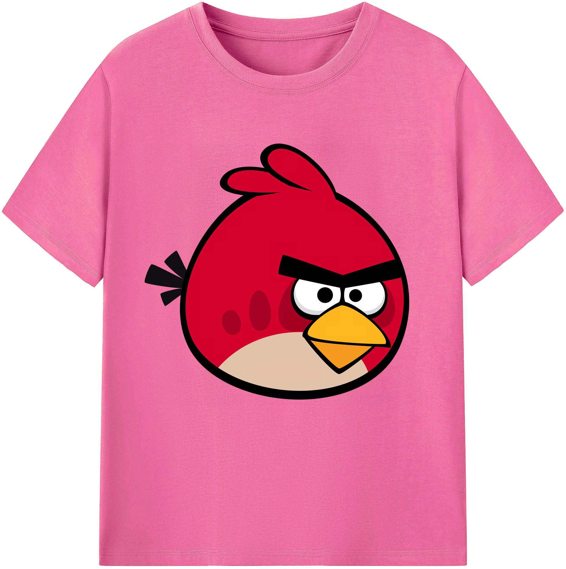 （画像用） Angry Birds アングリーバード レディースカジュアルプリントTシャツ（綿100％）